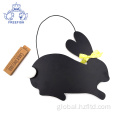 Wooden Small Chalk Board Rabbit shape wooden chalk board Manufactory